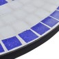 Set da Bistrot 3 pz in Piastrelle di Ceramica Blu e Bianco Set da Bistrot 3 pz in Piastrelle di Ceramica Blu e Bianco