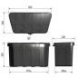 ProPlus Scatola in Plastica per Barra di Traino 320x630x355 mm 340061