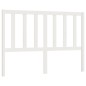 Testiera per Letto Bianca 156x4x100 cm Legno Massello di Pino