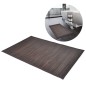 Tappetino da Bagno in Bambù 60 x 90 cm Marrone Scuro Tappetino da Bagno in Bambù 60 x 90 cm Marrone Scuro