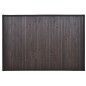 Tappetino da Bagno in Bambù 60 x 90 cm Marrone Scuro Tappetino da Bagno in Bambù 60 x 90 cm Marrone Scuro