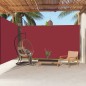 Tenda da Sole Laterale Retrattile Rossa 220x600 cm Tenda da Sole Laterale Retrattile Rossa 220x600 cm