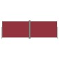 Tenda da Sole Laterale Retrattile Rossa 220x600 cm Tenda da Sole Laterale Retrattile Rossa 220x600 cm