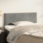 vidaXL Testiera Grigio Chiaro 80x5x78/88 cm in Velluto vidaXL Testiera Grigio Chiaro 80x5x78/88 cm in Velluto