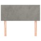 vidaXL Testiera Grigio Chiaro 80x5x78/88 cm in Velluto vidaXL Testiera Grigio Chiaro 80x5x78/88 cm in Velluto