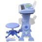Gioco Bambini Tastiera con Sgabello/Microfono 37 Tasti Blu Gioco Bambini Tastiera con Sgabello/Microfono 37 Tasti Blu