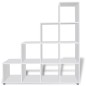 Libreria / Scaffale Espositore a Scala 142 cm Bianco Libreria / Scaffale Espositore a Scala 142 cm Bianco