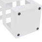 Portaombrelli Bastoni Passeggio Quadrato Acciaio 48,5 cm Bianco