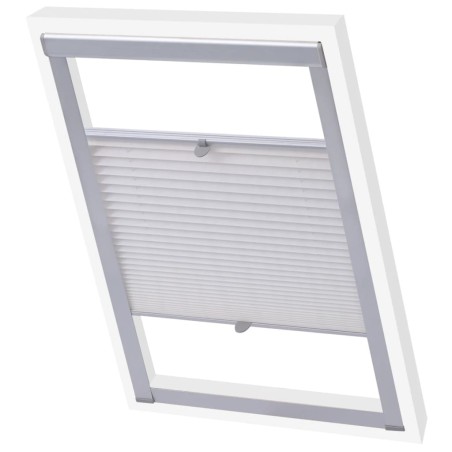 vidaXL Tenda Plissettata Oscurante Bianca M08/308 