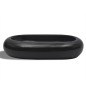 Lavandino da bagno in ceramica ovale nero Lavandino da bagno in ceramica ovale nero