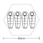 Tenda per 4 Persone Gialla Tenda per 4 Persone Gialla