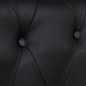vidaXL Divano Chesterfield a 2 Posti in Finta Pelle Nero vidaXL Divano Chesterfield a 2 Posti in Finta Pelle Nero