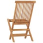 Sedie da Giardino Pieghevoli 2 pz in Legno Massello di Teak Sedie da Giardino Pieghevoli 2 pz in Legno Massello di Teak