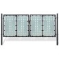 Cancello per Recinzione Singolo Nero 300 x 175 cm Cancello per Recinzione Singolo Nero 300 x 175 cm
