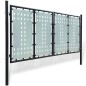Cancello per Recinzione Singolo Nero 300 x 175 cm Cancello per Recinzione Singolo Nero 300 x 175 cm