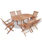 B-ware Set da Pranzo per Esterni 7 pz Legno Massello di Teak B-ware Set da Pranzo per Esterni 7 pz Legno Massello di Teak