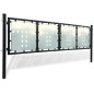 Cancello per Recinzione Singolo Nero 300 x 125 cm Cancello per Recinzione Singolo Nero 300 x 125 cm
