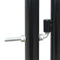 Cancello per Recinzione Singolo Nero 300 x 125 cm Cancello per Recinzione Singolo Nero 300 x 125 cm