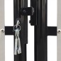 Cancello per Recinzione Singolo Nero 300 x 125 cm Cancello per Recinzione Singolo Nero 300 x 125 cm