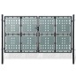Cancello per Recinzione Singolo Nero 300 x 225 cm