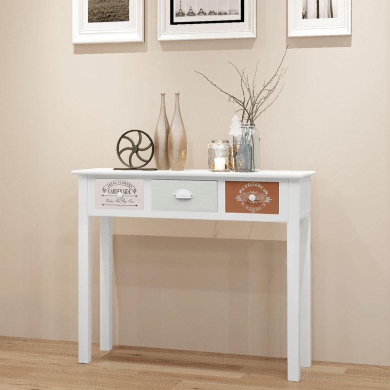 vidaXl Tavolo Consolle in Stile Francese in Legno vidaXl Tavolo Consolle in Stile Francese in Legno