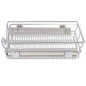 Cestelli a Rete Scorrevoli 2 pz Argento 400 mm Cestelli a Rete Scorrevoli 2 pz Argento 400 mm