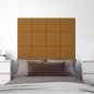 Pannelli Murali 12 pz Marroni 30x30 cm Velluto 1,08 m² Pannelli Murali 12 pz Marroni 30x30 cm Velluto 1,08 m²