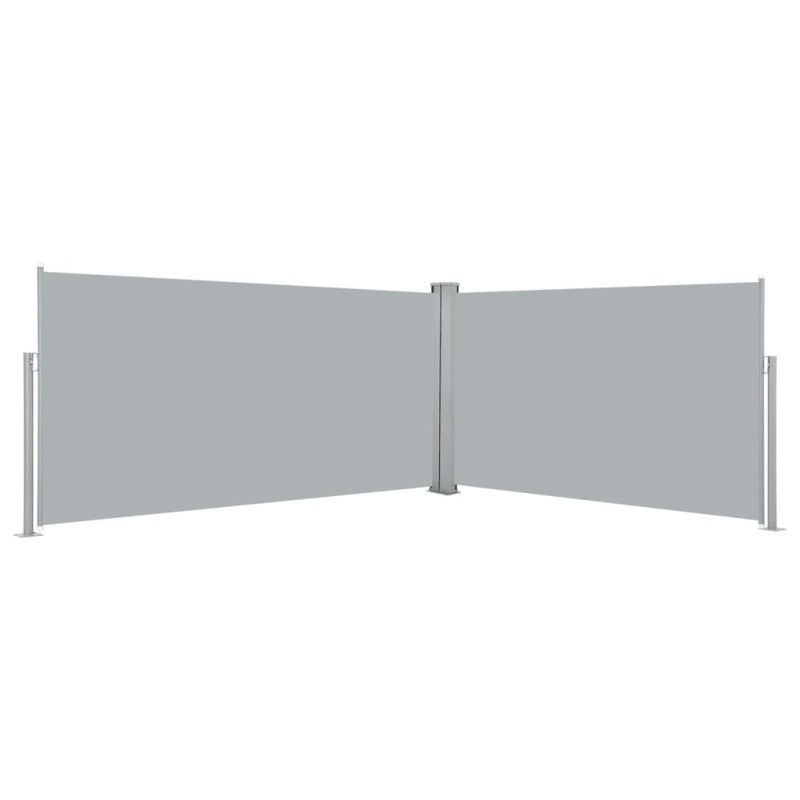 Tenda da Sole Laterale Retrattile 160x600 cm Grigia Tenda da Sole Laterale Retrattile 160x600 cm Grigia