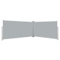 Tenda da Sole Laterale Retrattile 160x600 cm Grigia Tenda da Sole Laterale Retrattile 160x600 cm Grigia
