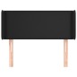 Testiera ad Orecchio Nera 93x16x78/88 cm in Similpelle Testiera ad Orecchio Nera 93x16x78/88 cm in Similpelle