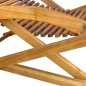 vidaXL Sedia a Sdraio con Poggiapiedi in Legno Massello di Acacia vidaXL Sedia a Sdraio con Poggiapiedi in Legno Massello di Acacia