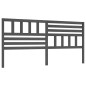 vidaXL Testiera per Letto Grigia 186x4x100cm in Legno Massello di Pino vidaXL Testiera per Letto Grigia 186x4x100cm in Legno Massello di Pino