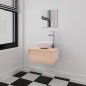 Mobili da Bagno con Lavabo Set 3 pz Beige Mobili da Bagno con Lavabo Set 3 pz Beige