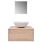 Mobili da Bagno con Lavabo Set 3 pz Beige Mobili da Bagno con Lavabo Set 3 pz Beige