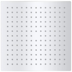 Testa Doccia a Pioggia in Acciaio Inossidabile 25x25 cm Quadrata