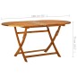 vidaXL Set da Pranzo da Giardino 7 pz in Legno Massello di Acacia vidaXL Set da Pranzo da Giardino 7 pz in Legno Massello di Acacia