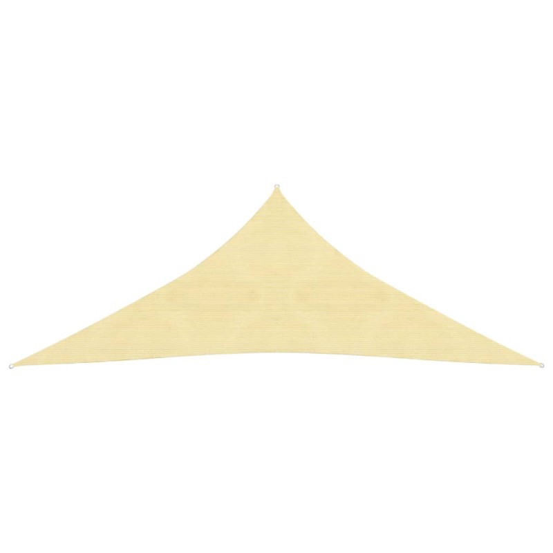 vidaXL Parasole a Vela HDPE Triangolare 3,6x3,6x3,6 m Beige vidaXL Parasole a Vela HDPE Triangolare 3,6x3,6x3,6 m Beige