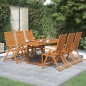Set da Pranzo da Giardino 7 pz in Legno Massello di Acacia Set da Pranzo da Giardino 7 pz in Legno Massello di Acacia