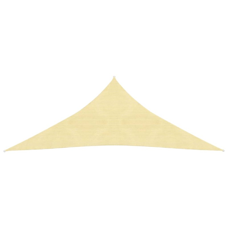Parasole a Vela HDPE Triangolare 5x5x5 m Beige Parasole a Vela HDPE Triangolare 5x5x5 m Beige