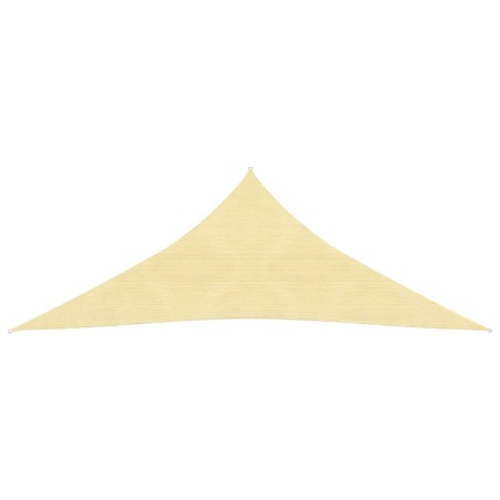 Parasole a Vela HDPE Triangolare 5x5x5 m Beige