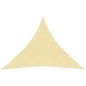 Parasole a Vela HDPE Triangolare 5x5x5 m Beige Parasole a Vela HDPE Triangolare 5x5x5 m Beige