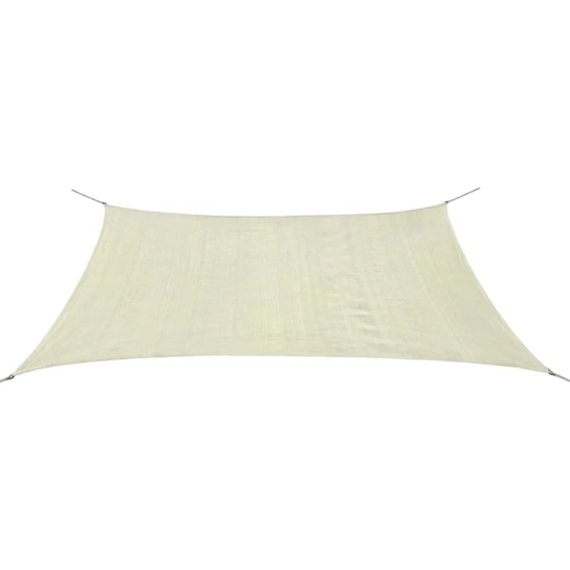Parasole a vela HDPE Rettangolare 2x4 Crema Parasole a vela HDPE Rettangolare 2x4 Crema
