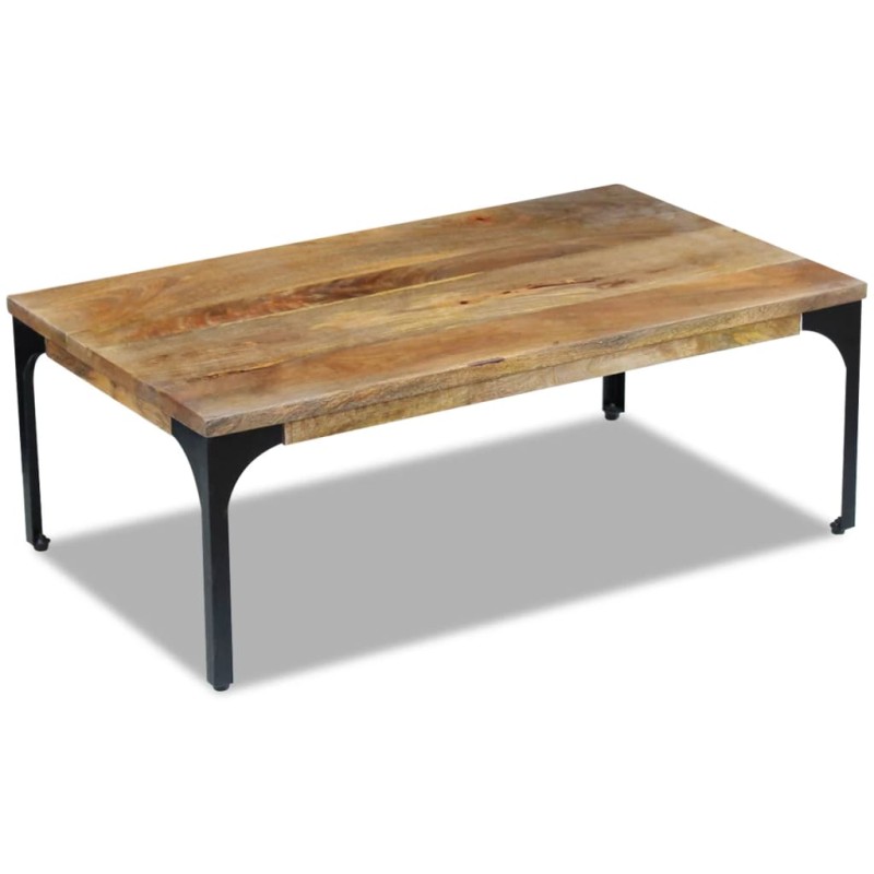 Tavolino da Caffè in Legno di Mango 100x60x35 cm