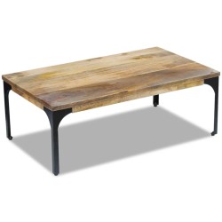 Tavolino da Caffè in Legno di Mango 100x60x35 cm