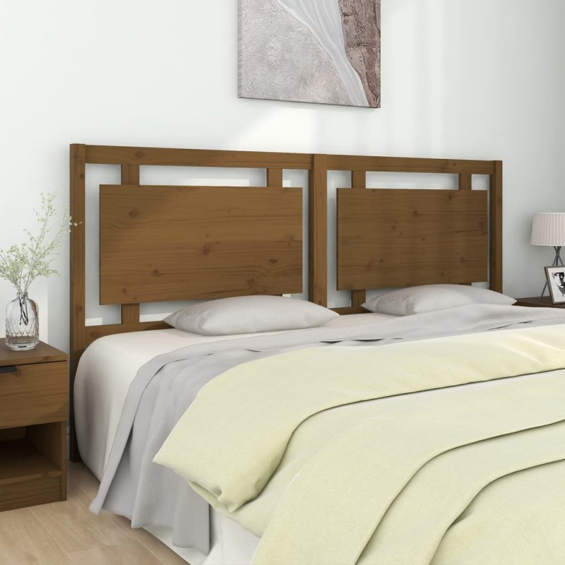 Testiera per Letto Marrone Miele 165,5x4x100cm in Pino Massello