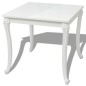 Tavolo da Pranzo 80x80x76 cm Bianco Lucido Tavolo da Pranzo 80x80x76 cm Bianco Lucido