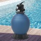 Filtro a Sabbia per Piscine Valvola a 6 Posizioni Blu 460 mm Filtro a Sabbia per Piscine Valvola a 6 Posizioni Blu 460 mm