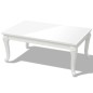 Tavolino da Salotto 100x60x42 cm Bianco Lucido Tavolino da Salotto 100x60x42 cm Bianco Lucido