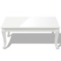 Tavolino da Salotto 100x60x42 cm Bianco Lucido Tavolino da Salotto 100x60x42 cm Bianco Lucido