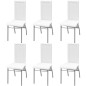vidaXL Set Sala Da Pranzo 7 Pezzi Bianco